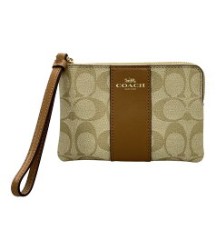 【7%OFFクーポン&500円OFFクーポン15日0時〜18日23:59迄】【中古】 美品 コーチ ポーチ シグネチャー F58035 レディース COACH
