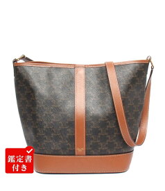 【全品P5倍×先着30名様全品5%OFFクーポン20日23:59迄】【中古】 セリーヌ ショルダーバッグ 肩掛け ミディアム バケット トリオンフキャンバス 119132CAS レディース CELINE
