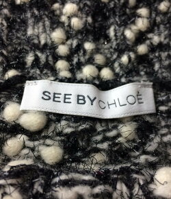 シーバイクロエSIZE38(M)ツイードニットスカートSEEBYCHLOEレディース【中古】