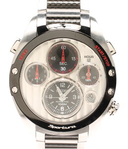 【中古】セイコー 腕時計 スポーチュラホンダレーシングF1 オートクォーツ ブラック 9T82-0AH0 メンズ SEIKO