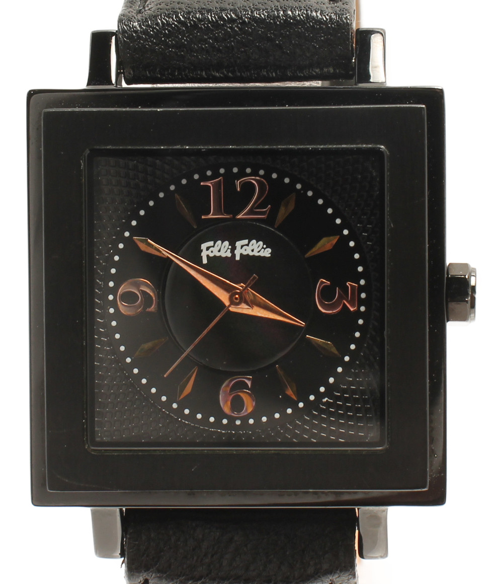 大阪の直営店舗 フォリフォリ （ブラック） ウォッチ Follie Folli 腕時計(アナログ)