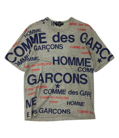 【中古】 コムデギャルソンオム 半袖Tシャツ ロゴプリントT 07ss HS-T052 メンズ SIZE S COMME des GARCONS HOMME