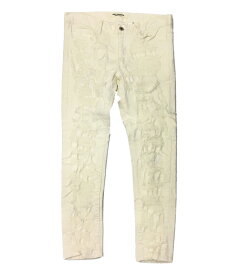 【中古】 ジュンヤワタナベコムデギャルソン ダメージホワイトジーンズ デニム Damage White Denim 18SS JA-P025 レディース SIZE M JUNYA WATANABE