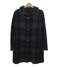 【中古】美品 バーバリーロンドン ダッフルコート チェック柄 レディース (M) BURBERRY LONDON