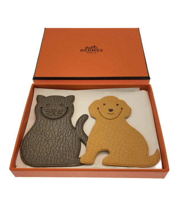 楽天市場】【中古】 エルメス ブックマーク マーカー しおり 犬 猫 