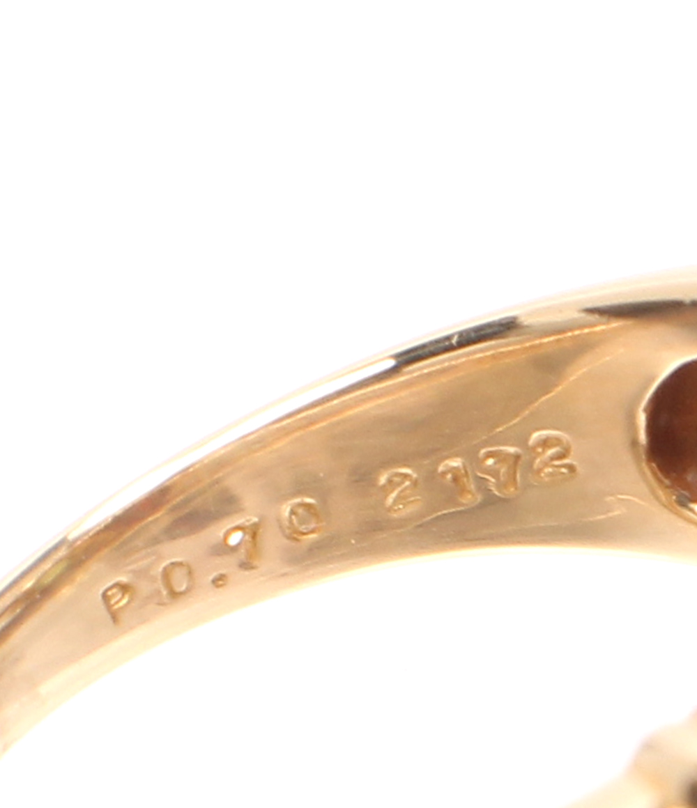 指輪 3石 金運 象徴 ヘビ ガーネット k10イエローゴールド 最大73%OFFクーポン
