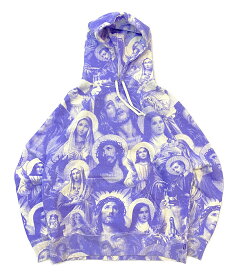 【中古】 シュプリーム パーカー Jesus and Mary Hooded Sweatshirt Purple メンズ SIZE L Supreme