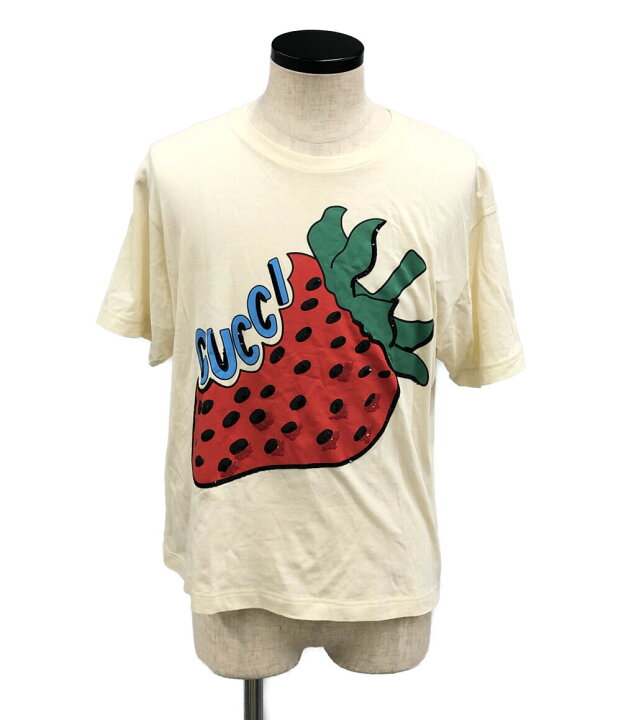 楽天市場】【中古】 グッチ いちご柄半袖Tシャツ メンズ SIZE XXS (XS 