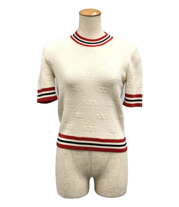 楽天市場】【中古】美品 グッチ 半袖ニット 579818 レディース SIZE XS  
