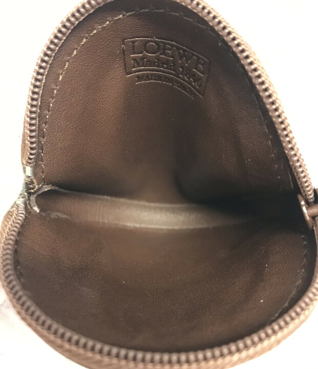 楽天市場】【中古】 ロエベ 丸型コインケース スエード アナグラム 