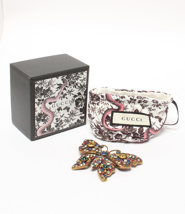 楽天市場】【中古】 グッチ ブローチ 蝶 バタフライモチーフ  