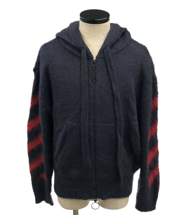 楽天市場】【中古】 オフホワイト ニットパーカー メンズ SIZE L (L 