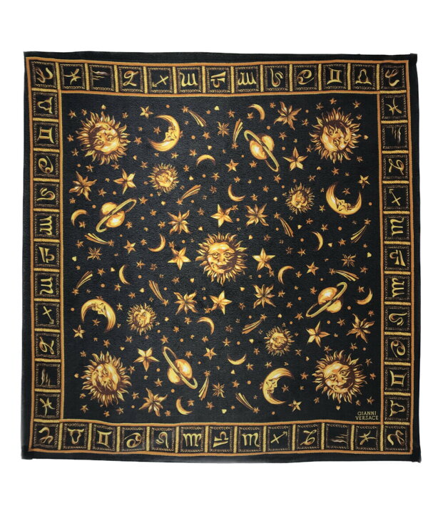 楽天市場】【中古】 ジャンニヴェルサーチ スカーフ シルク100% 月 