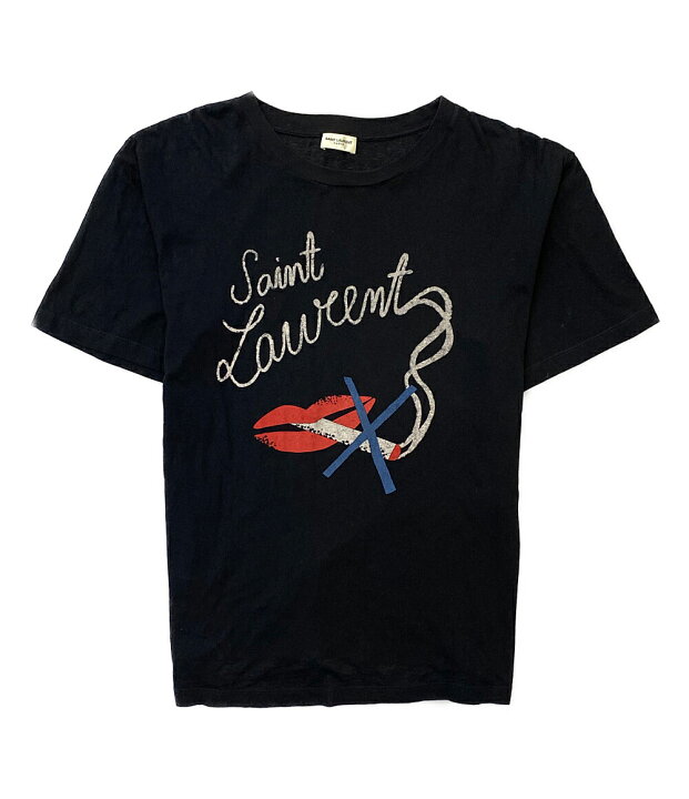 楽天市場】【中古】 サンローラン 半袖Tシャツ Smoking Lips Tee 