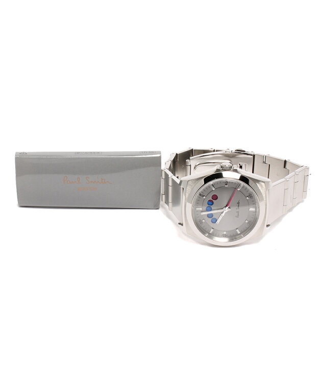 楽天市場】【中古】美品 ポールスミス 腕時計 クオーツ シルバー 4350 