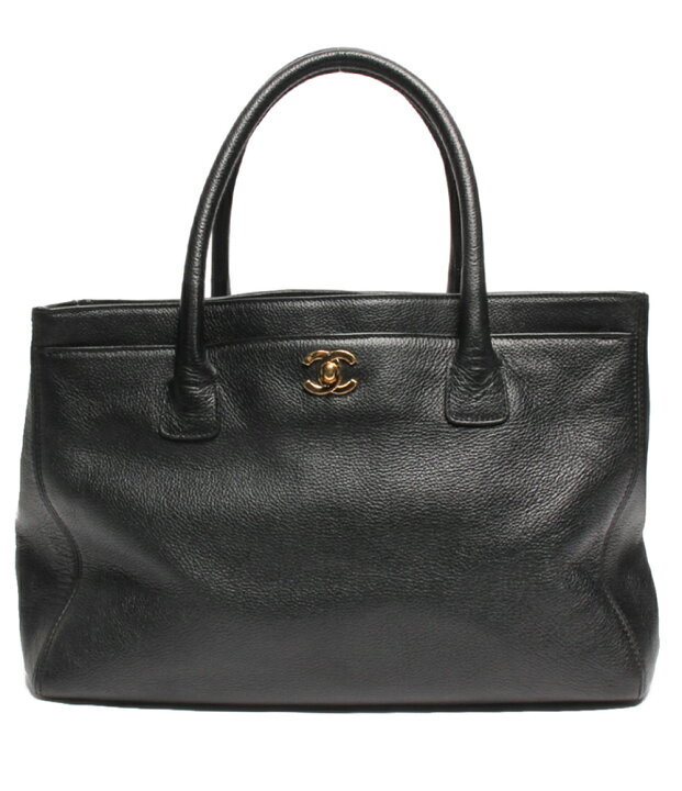 楽天市場】【中古】 シャネル エグゼクティブトートバッグ ゴールド  