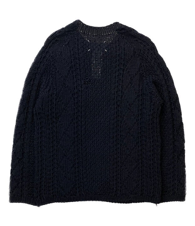 楽天市場】【中古】 メゾンマルジェラ ローゲージニット デストロイ  