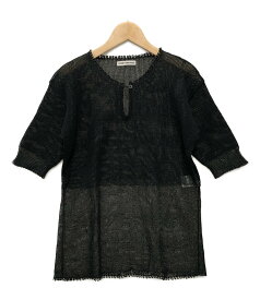 【中古】 イッセイミヤケ 半袖ニット リネン100％ レディース SIZE M (M) ISSEY MIYAKE