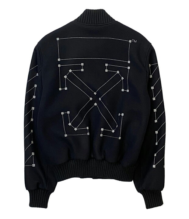 楽天市場】【中古】美品 オフホワイト スタジャン Bomber Jacket 