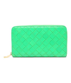 【中古】 ボッテガベネタ ラウンドファスナー長財布 イントレチャート ユニセックス BOTTEGA VENETA