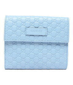 【中古】美品 グッチ Wホック二つ折り財布 GG柄 494916 493075 レディース GUCCI
