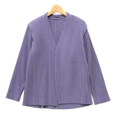 【中古】美品 ノーカラージャケット TAILORED PLEATS 2 HP31JD155 メンズ SIZE 1 (S) HOMME PLISS? ISSEY MIYAKE