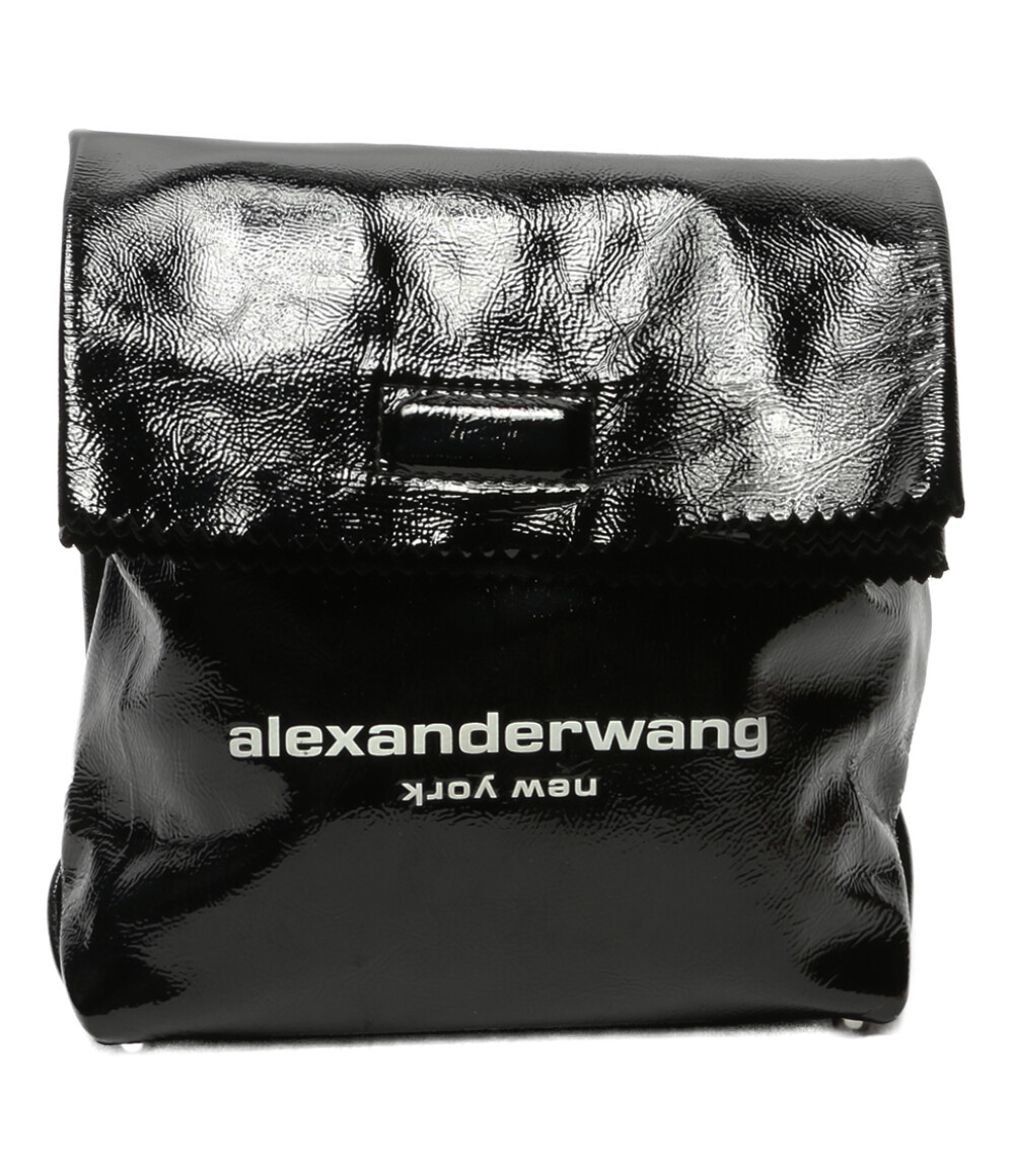 【高い素材】 アレキサンダーワング ランチバッグ LETHER LUNCH BAG BLACK メンズ SIZE ALEXANDER WANG