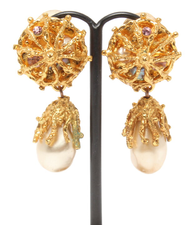 楽天市場】【中古】 クリスチャンラクロワ イヤリング スイング  