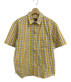 【全品ポイント5倍10日23：59迄】【中古】 ステューシー 半袖シャツ チェック柄 イエロー メンズ SIZE L (L) STUSSY