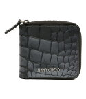 【中古】 ジミーチュウ 二つ折り財布 クロコ調 ラウンドジップ レディース SIZE - JIMMY CHOO