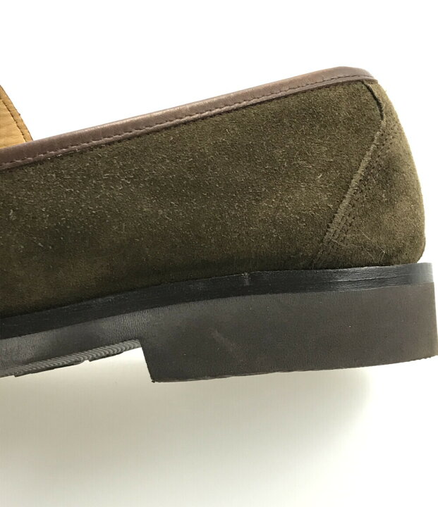 楽天市場】【中古】 サルバトーレフェラガモ ローファー カーキ 