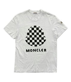 【中古】 モンクレール 半袖Tシャツ センターロゴカットソー 22ss メンズ SIZE L MONCLER