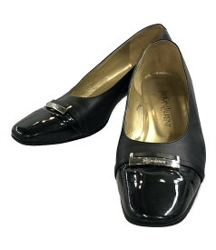 【5%OFFクーポン18日0時～21日9:59迄】【中古】 スクエアトゥパンプス レディース SIZE 38 (L) Yves saint Laurent