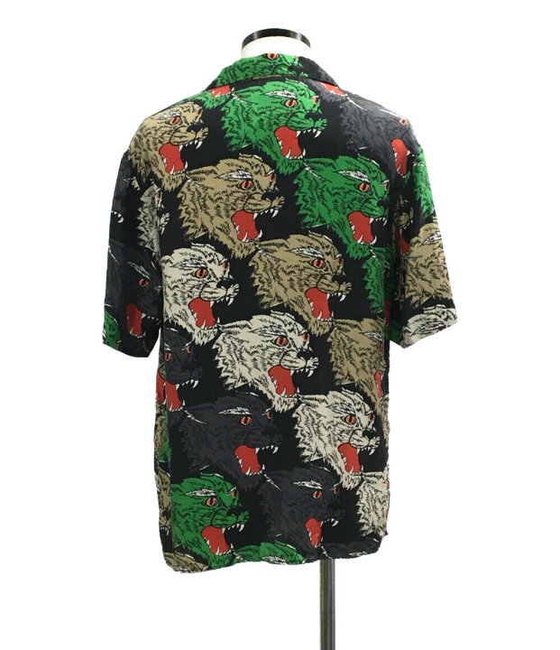 楽天市場】【中古】美品 グッチ 18AW タイガーシルクボウリングシャツ 