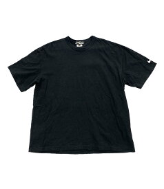 【中古】 ブラックコムデギャルソン 半袖Tシャツ 袖スウォッシュロゴ刺繍 23ss 1K-T106 メンズ SIZE S BLACK COMME des GARCONS