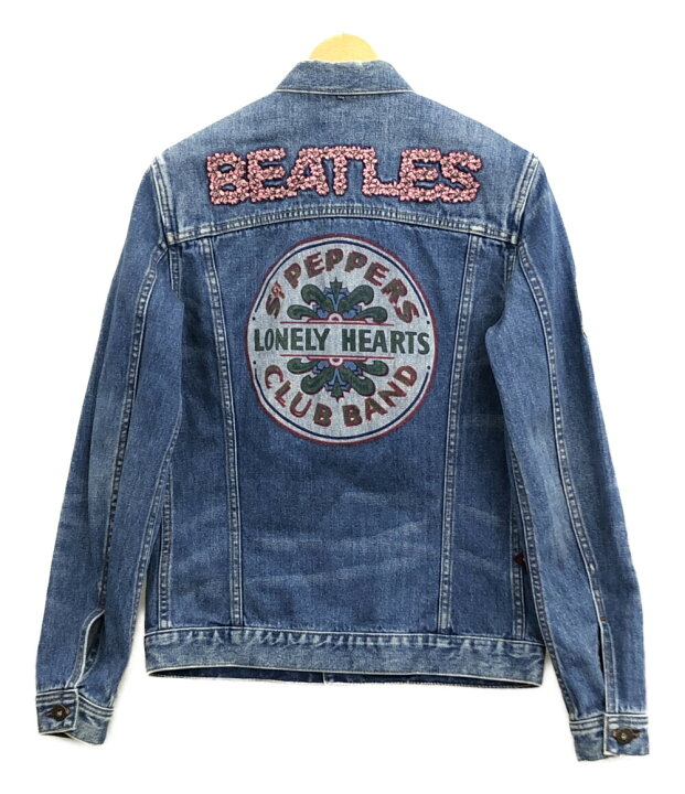 楽天市場】【中古】 プリティーグリーン デニムジャケット THE BEATLES 