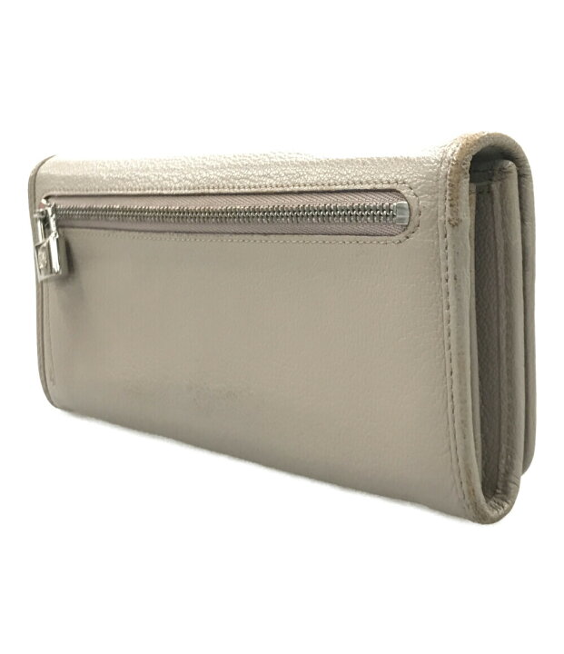 楽天市場】【中古】 ロエベ 長財布 グレージュ レディース LOEWE 