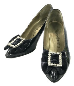 【中古】 ポインテッドトゥパンプス リボン レディース SIZE 35 (XS以下) Yves saint Laurent