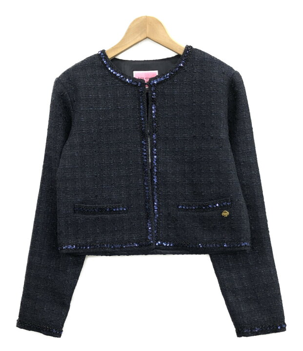 楽天市場】【中古】美品 ケイトスペード ノーカラージャケット キッズ 