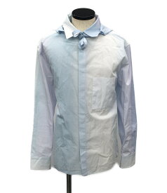 【先着クーポン4日20時~11日1:59迄】【中古】 ロエベ フード付き長袖シャツ Striped Cotton Hooded Shirt H526Y05WBM メンズ SIZE 38 (M) LOEWE