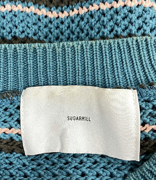 楽天市場】【中古】 シュガーヒル 半袖ニット MULTI STRIPE COTTON 