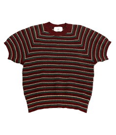 【中古】 シュガーヒル 半袖ニット MULTI STRIPE COTTON KNIT TEE 23ss メンズ SIZE 1 SUGARHILL