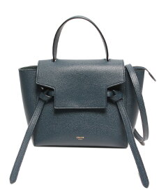 【先着クーポン24日20時~27日9:59迄】【中古】 セリーヌ 2wayレザーハンドバッグ ナノ ベルトバッグ レディース CELINE