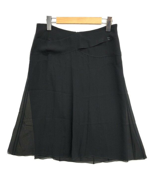 楽天市場】【中古】美品 シャネル フレアスカート シルク100％ ココ  