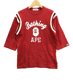 【中古】 アベイシングエイプ 七分袖Tシャツ メンズ SIZE M (M) A BATHING APE