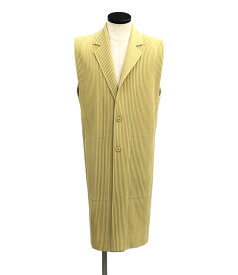 【中古】美品 ロングプリーツジレ TAILORED PLEATS HP41JE151 メンズ SIZE 3 (L) HOMME PLISS? ISSEY MIYAKE