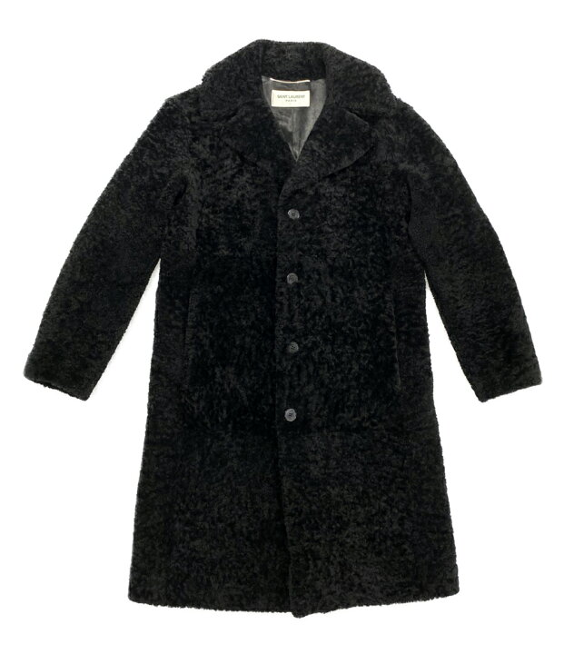 楽天市場】【中古】 サンローラン チェスターコート ブラック 2018AW  