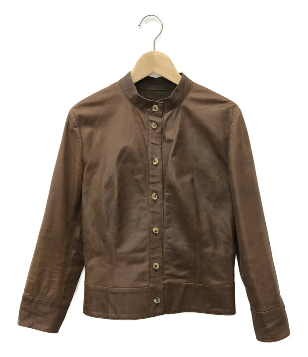 楽天市場】【中古】 チェザレファブリ レザージャケット レディース 