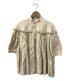 【5%OFFクーポン 7日9：59迄】【中古】 サイ Linen Tucked Puff Sleeve Shirt 1219-31471 レディース SIZE 38 (S) Scye