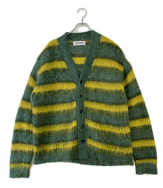 【中古】 ディスカバード カーディガン MOHAIR BORDER KNIT CARDIGAN メンズ SIZE F DISCOVERED